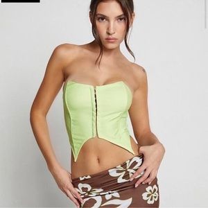 Tiger mist strapless corset